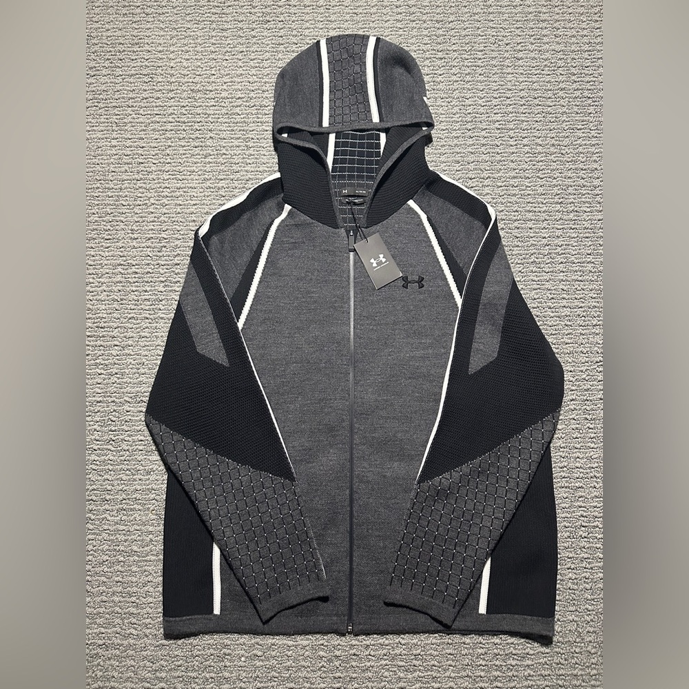 Under Armour Intelliknit Long Sleeve Sweater Hoodie Full Zip XL (MSRP $250) NWT!